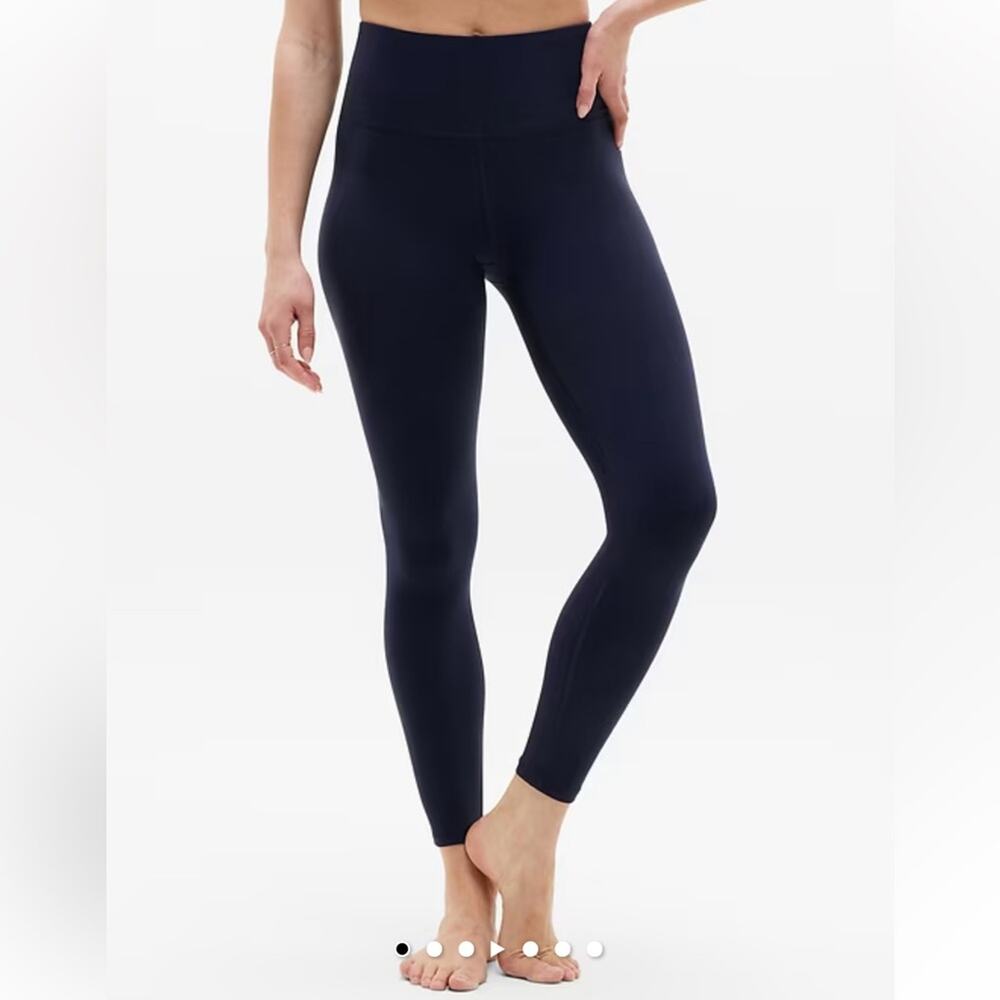 NWT Athleta Ultra High Rise Elation 7/8 Navy Tight / Legging Size Large